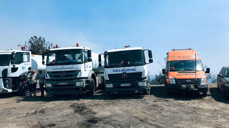 Tuzla Belediyesi Çanakkale Yangını İçin Seferber Oldu